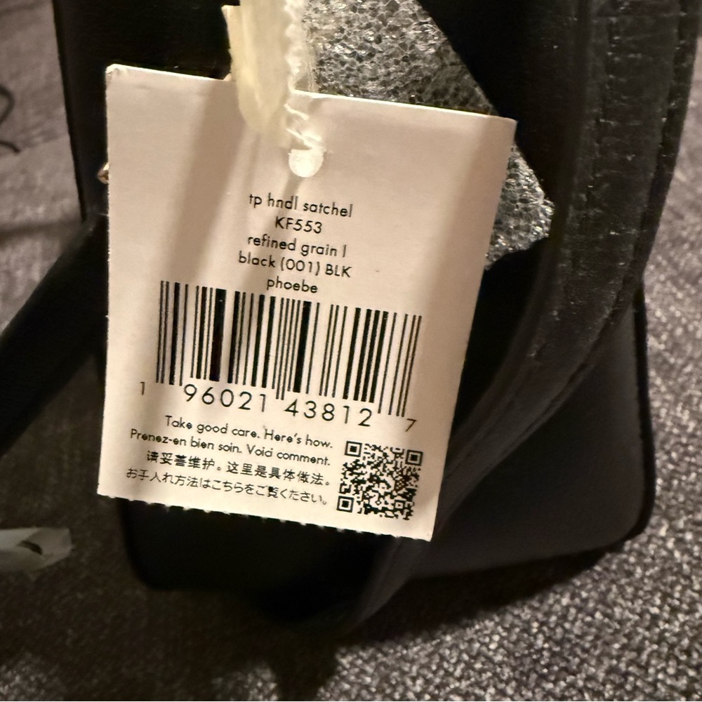 NWT - Kate Spade Black Top Handle Satchel leather purse - Picture 7 of 10